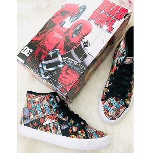 DC Marvel Deadpool Comic High Top Sneakers